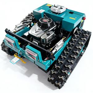 Robot tondeuse industriel sur chenilles autopropulsé télécommandé à rotation 360° et rayon de braquage 180° pour l'entretien des arbustes de jardin - Product Image 1