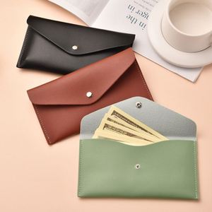 Fashionable Long <b>Wallet</b> PU Leather Coin Purse Phone <b>Card</b> Holder Reusable Cash Stuffing Envelope <b>Wallet</b> - Product Image 1