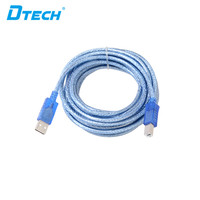 DTECH Factory Kabel Printer Usb 2.0 Male Ke B Male untuk HP, DELL, EPSON, Kabel Cetak Usb 5M