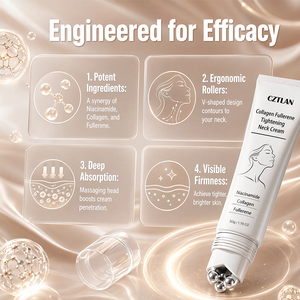 <span class=keywords><strong>Crema</strong></span> Reafirmante y Lifting <span class=keywords><strong>para</strong></span> el Cuello con Colágeno y Fullereno, Antiedad, Revitalizante, Blanqueadora y Reafirmante <span class=keywords><strong>para</strong></span> el Cuello Oscuro, con Rodillo - Product Image 4