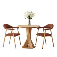 Fauteuil incurvé en tissu bouclé marron avec structure en bois massif pour salon, salle à manger, bureau – Vente en gros directe usine