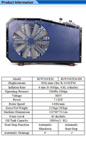 Compresseur d'air 300L/min 7.5KW 30Mpa pour carabine à air comprimé