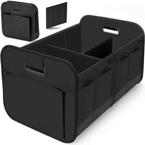 Car <b>Trunk</b> <b>Storage</b> Box <b>Large</b> Capacity Foldable Durable Water Resistant Polyester Portable Vehicle Mounted Organizer Rear <b>Trunk</b> - Product Image 1