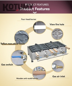<span class=keywords><strong>Parrilla</strong></span> de besugo a gas comercial con boca cerrada Panqueque de pescado a la <span class=keywords><strong>parrilla</strong></span> de besugo - Product Image 6