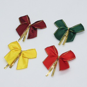 Butterfly <b>Bow</b> <b>Gift</b> Ribbons Polyester Solid Color Wedding Decoration DIY Craft Supplies Customizable Logo Printing - Product Image 1