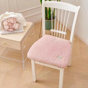 Plush <b>Chair</b> Cushion <b>Pad</b> Type Solid Color Medium Firmness For Office Desk Student Classroom Use - Product Image 2