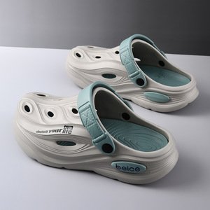 Beice Men's Crocs Summer Outdoor Thick Soled Durable <b>Closed</b> <b>Toe</b> <b>Sandals</b> EVA Non Slip Breathable Beach Shoes - Product Image 4