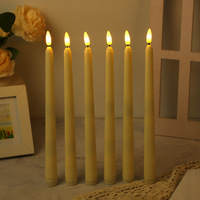 Bougies LED sans flamme à télécommande, effet vacillant, 6 pièces, à piles, en spirale torsadée, pour embellir votre intérieur