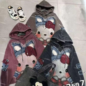 เสื้อยืดแขนยาวแบบปักลายตัวอักษรทรงหลวมลำลองสำหรับฤดูใบไม้ผลิฤดูร้อน0432ผลิตตามสั่ง - Product Image 1