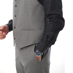 Traje de Pantalón y Chaqueta para Hombre, Premium, 100% Algodón, Transpirable, Conjunto de Dos Piezas para Uso Corporativo y Profesional - Product Image 6