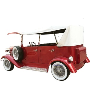 Electric Sightseeing <b>Bus</b> with Canopy Comfortable Vintage Leisure Travel 4Wheels Customized Color - Product Image 2