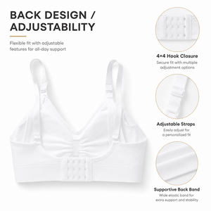 Sujetador de <span class=keywords><strong>Lactancia</strong></span> sin Costuras para Mujer, Tejido Fino y Ecológico, con Cierre Frontal, Diseño Transpirable, para Madres Lactantes - Product Image 4