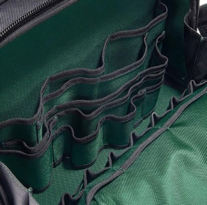 Sac à dos en toile de polyester à double ouverture personnalisé, portable avec fermeture à glissière pour usage spécial - Product Image 4