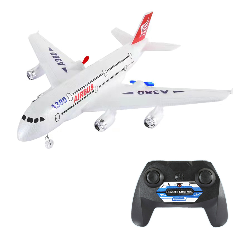 Airbus A380 Boeing 747 RC Remote Control Pesawat Mainan 2.4G Fixed Wing Pesawat Gyro Outdoor Pesawat Model dengan Motor Anak Hadiah