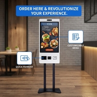 Kiosque de commande automatique 15,6 pouces avec prise en charge SDK, terminal tactile pour l'intégration de logiciels de restauration