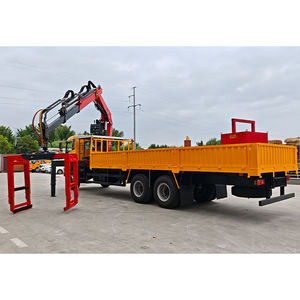 Grue de manutention de briques montée sur camion, à flèche télescopique <span class=keywords><strong>hydraulique</strong></span> de 1,5 tonne, entièrement repliable - Product Image 3