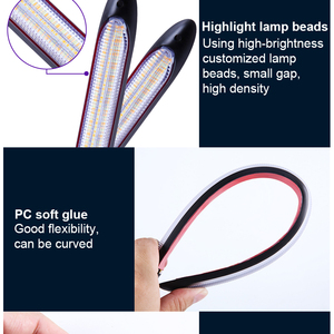 Dải đèn <span class=keywords><strong>LED</strong></span> <span class=keywords><strong>DRL</strong></span> 15.5cm 23.5cm 27.5cm 34.5cm, màu trắng vàng, đèn chạy ban ngày ô tô, bóng đèn ô tô - Product Image 5