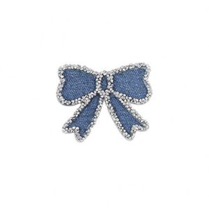 High-End DIY Self-Adhesive No-Sew Diamond Edge Embroidery Bear Bow Flower <b>Jeans</b> <b>Patch</b> for Clothing Pants <b>Jeans</b> Decoration - Product Image 4