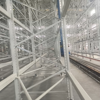 Chariot de manutention robuste à 5 niveaux en acier, verrouillable en sécurité, capacité de charge 3000 kg, renfort antisismique pour rayonnage d'entrepôt