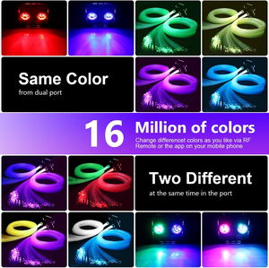 Kit de plafond <span class=keywords><strong>étoilé</strong></span> à fibres optiques 50W avec contrôle par application, source lumineuse LED bicolore pour home cinéma - Product Image 4