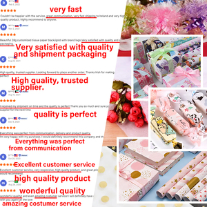 Individuelles Muster Blumenwickelpapier Großhandel Blumenwickelpapier günstiges Blumenstrauß-Wickelpapier - Product Image 3