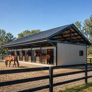 Nave Agrícola <span class=keywords><strong>de</strong></span> Acero para Almacenamiento <span class=keywords><strong>de</strong></span> Heno, Tractores y Maquinaria Agrícola, Estructura Metálica Prefabricada Q235B - Product Image 6