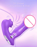 Ein ferngesteuerter und per App steuerbarer 2-in-1-Höschen-Vibrator mit Klitoris-Saugfunktion und Vagina-Vibration, Sexspielzeug für Erwachsene, direkt ab Werk erhältlich.