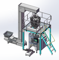 KenHigh Emballeuse verticale VFFS en acier inoxydable 304 haute productivité pour poulet frit, pâtes, céréales, légumineuses, chips de pommes de terre, emballage plastique et papier