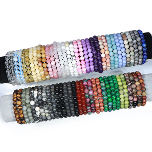 Diverses mode puissance naturelle guérison précieuse pierre précieuse Bracelet rond luxe Rose Quartz cristal perlé Bracelet femmes - Product Image 2