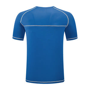 <span class=keywords><strong>Camiseta</strong></span> de diseñador de poliéster Spandex <span class=keywords><strong>Camiseta</strong></span> de hombre de gimnasio antiarrugas en blanco para correr - Product Image 2