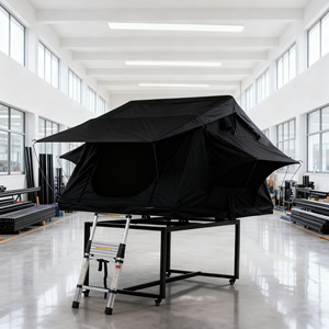 Tente de toit de voiture à ouverture automatique rapide, double couche, en tissu Oxford polyester, quatre saisons, une chambre, type étendu - Product Image 1