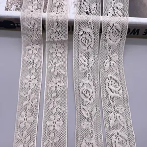 Hot selling crochet cotton lace clothing trim high-quality embroidery lace accessories