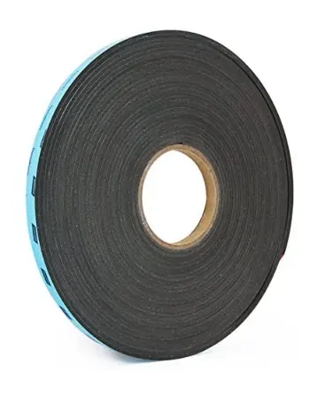 Black Double sided weather stripping thick glazing foam tape 3.2mm thickX 8mm wideX 15m
