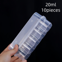 Boîte de stockage stérile personnalisée de 20 ml pour 10 vaccins, support en plastique pour petits flacons, idéal pour petits flacons de vaccins peptidiques