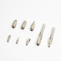 Raccord rapide pneumatique universel 1/4 de pouce, type européen, plaqué laiton, filetages BSPP/BSPT/NPT, personnalisable OEM, 0-150 psi, outils de travail