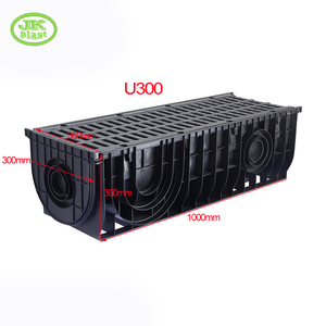 Canal de drainage en plastique noir HDPE U100-U300, système d'évacuation des eaux usées domestiques, certifié <span class=keywords><strong>ISO</strong></span>, durée de vie de 10 ans, Zhejiang Chine - Product Image 5