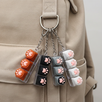 Nouveau jouet sensoriel apaisant en gros, porte-clés anti-stress résistant à l'usure avec clavier à clic pour cadeau mignon de dessin animé