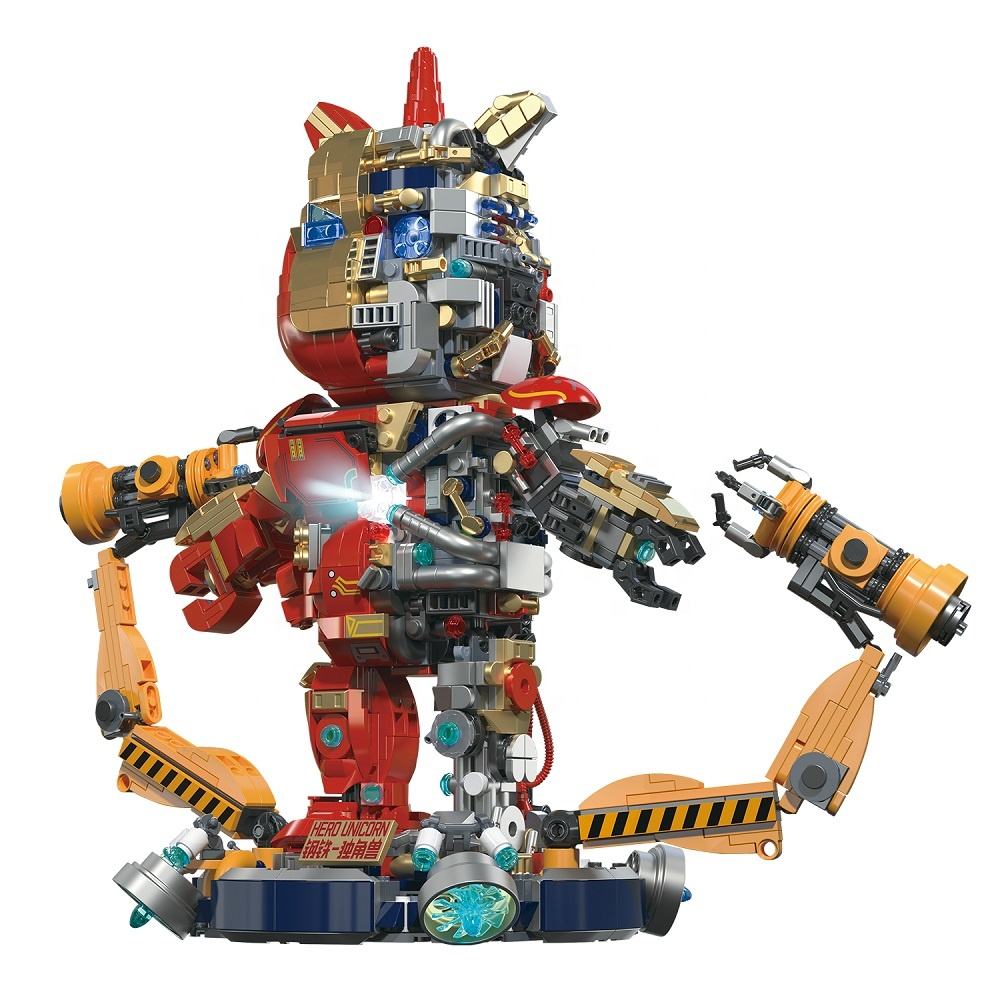 Zhegao-bloques de construcción de superhéroes para niños, juguete