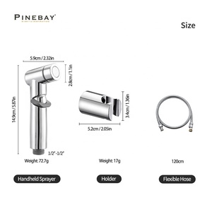 PINEBAY 2025, новинка, Изготовление по индивидуальному заказу, полированный хромированный распылитель для ванной - Product Image 2