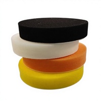 Tampon de polissage rond en mousse de polyester multicolore de 7 pouces, haute efficacité, facile à utiliser, pour le polissage et le cirage des voitures, le detailing automobile