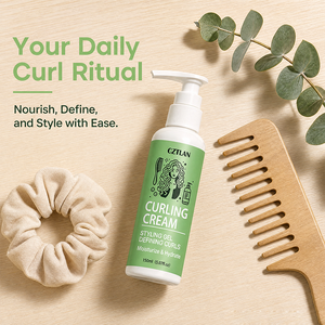 Crème Définissante pour Boucles - Boucles Rebondissantes - Hydratante - Anti-Frizz - Tenue 24H - Formule Naturelle - Crème Définissante pour <span class=keywords><strong>Cheveux</strong></span> <span class=keywords><strong>Bouclés</strong></span> - Product Image 6