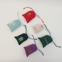 Sac en velours à cordon personnalisé pas cher avec logo, pochette en velours pour emballage de bijoux Swarovski