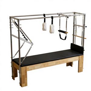 Equipo de Entrenamiento Multifuncional SAERDE, Reformer de Pilates con Estructura de Roble Importado, Diseño de Cama Oscilante para Entrenamiento de Core - Product Image 1
