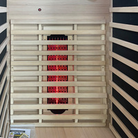 Sauna de Madera Infrarroja de Espectro Completo para una Persona, Popular para el Hogar, con Panel de Control Interior