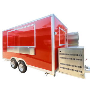 Remolque de venta de comida móvil de diseño personalizado de calle Remolque de catering de comida a la venta personalizado totalmente equipado - Product Image 1