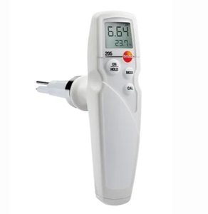 เครื่องวัดอุณหภูมิแบบแท่ง Testo 205 PH รุ่นขายดี สำหรับวัดเนื้อ ชีส แป้ง อาหารกึ่งแข็ง ของเหลวที่มีความหนืดสูง รุ่นใหม่ - Product Image 1