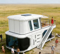 Maison Capsule Spatiale Préfabriquée en Panneaux Sandwich d'Acier Étanche, Mini-Maison pour Villa ou Magasin, Vente en Gros Direct Usine