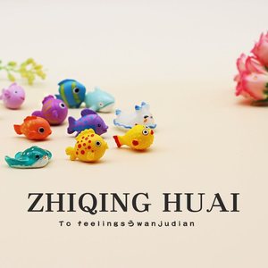 Figuras de peces en miniatura, modelos de juguetes de plástico, adornos de vida marina de dibujos animados para niños, juego de juguetes - Product Image 4