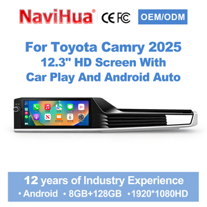 Navihua Upgrade 12.3“ pour Toyota Camry 2025 – Système de navigation automobile, Carplay, Stéréo, Moniteur vidéo multimédia, Unité centrale audio, Accessoires - Product Image 1