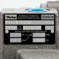 Pompa Piston Parker Denison PV62R1EC02 PV016 PV020 PV023 PV032 PV046 PV063 PV080 PV092 62 Ml/r Kapasitas 250 Bar 100 HP
